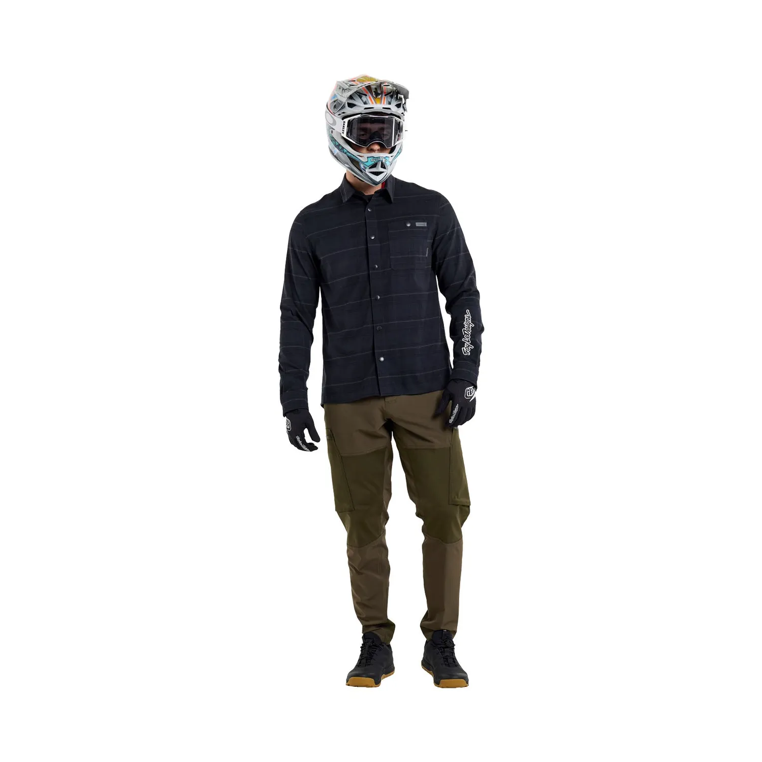 Troy Lee Designs Grind Flannel camicia Carbon bike