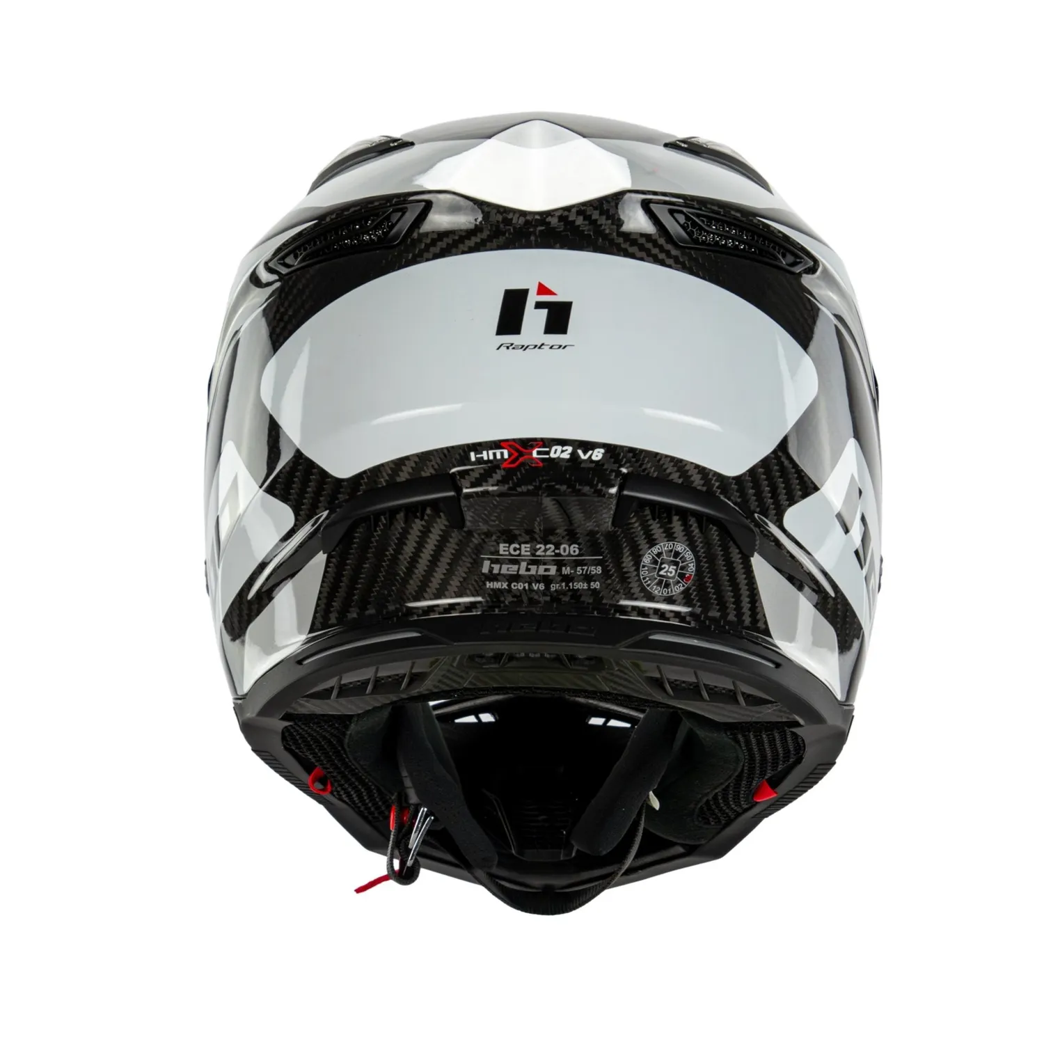 Hebo HMX-C01 V6 K3 Raptor casco vetroresina carbonio