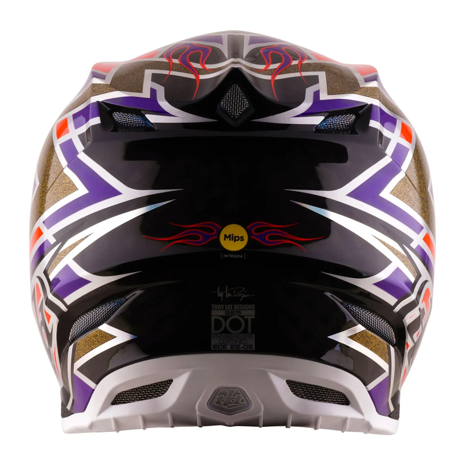 Troy Lee Designs SE5 Carbon casco moto Flush Violet