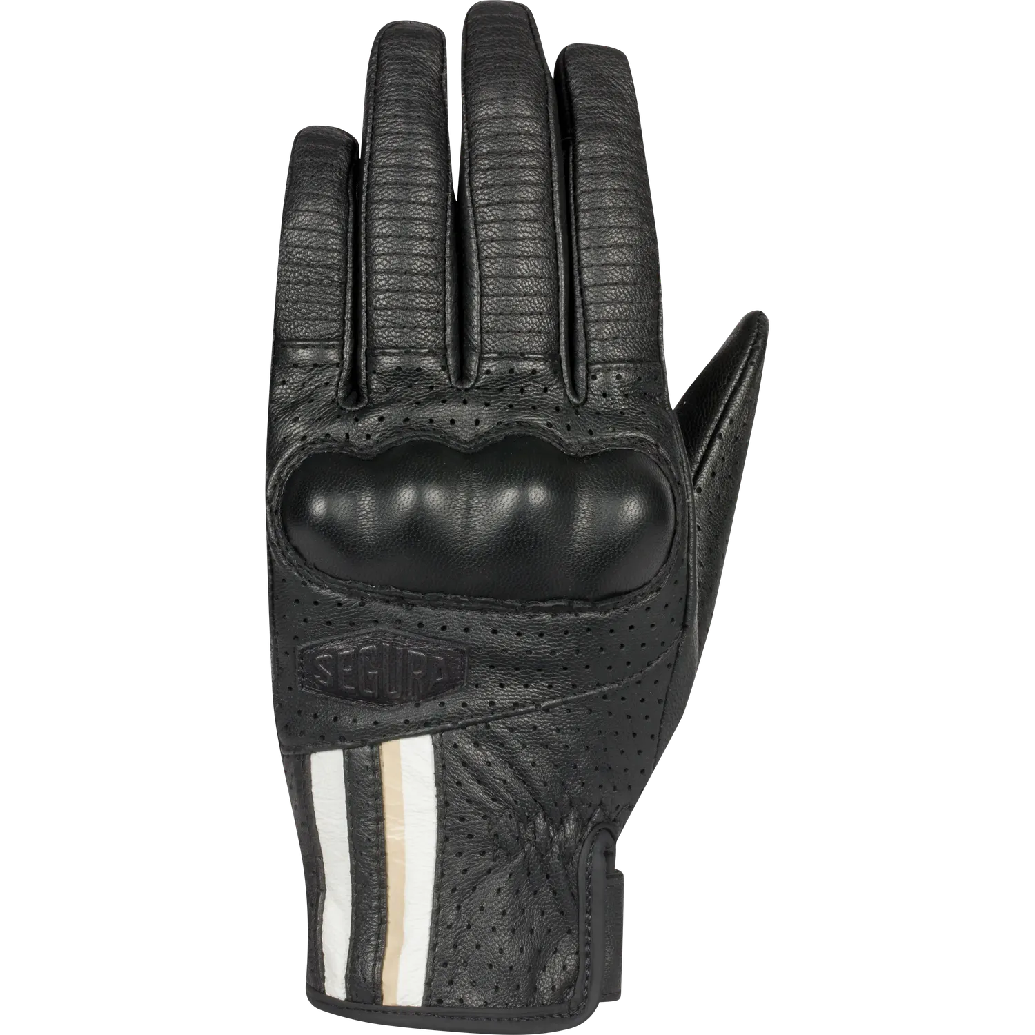 Segura Lady Romeo guanti moto pelle nero bianco