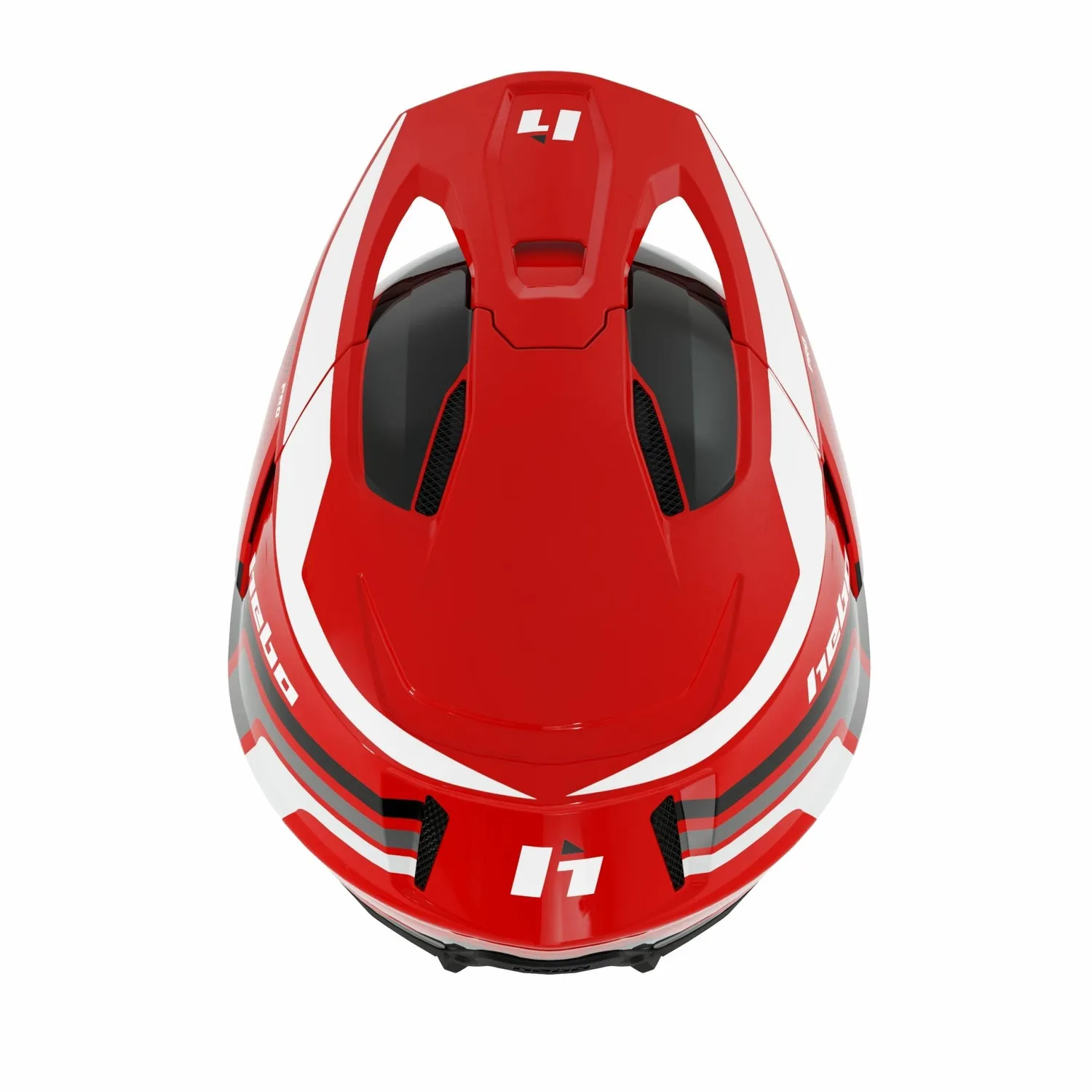 Hebo Zone Pro Classic casco trial rosso fibra omologato