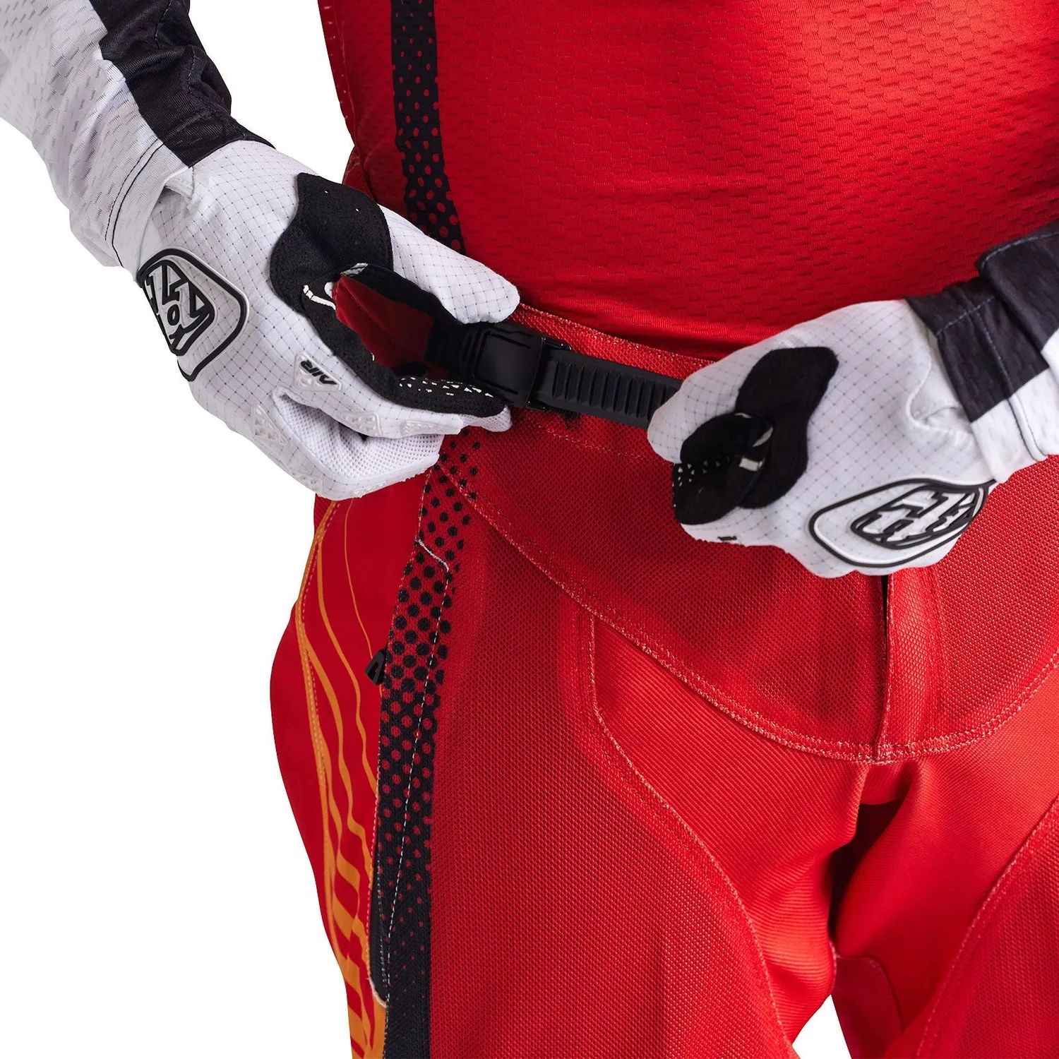 Troy Lee Designs GP Pro Air Bands pantaloni cross rosso bianco aria