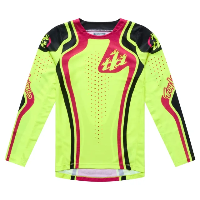 Troy Lee Designs GP Pro Maglia Cross Bambino Giallo-Rosa ML