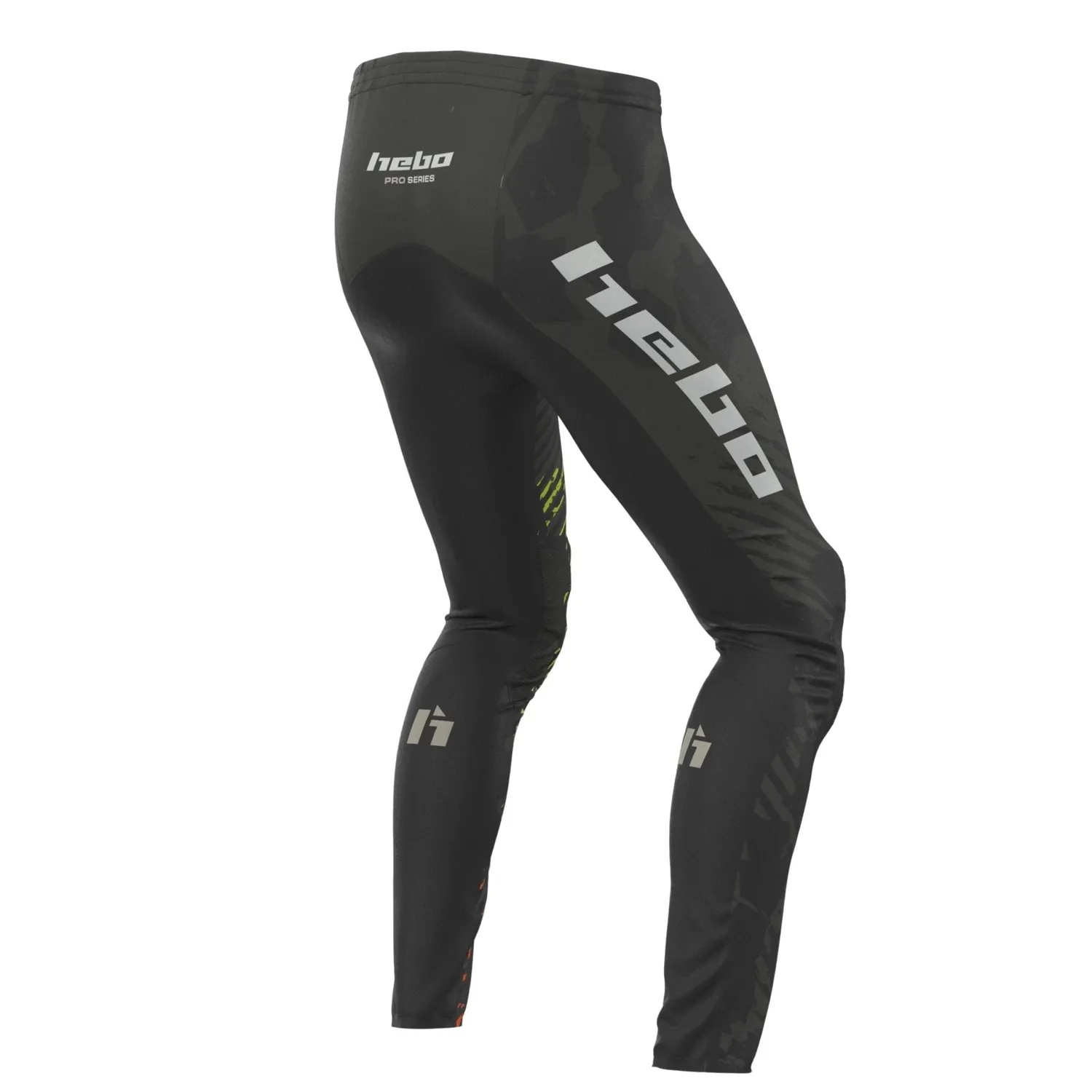 Hebo Pro Camo pantaloni trial L con ginocchiere