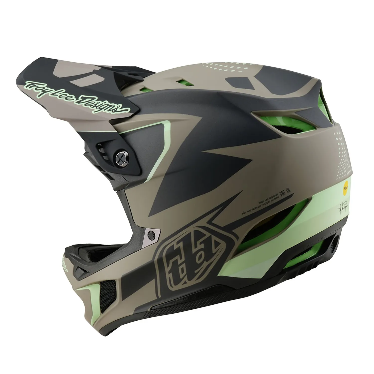 Troy Lee Designs D4 Composite casco integrale Timber MIPS leggero