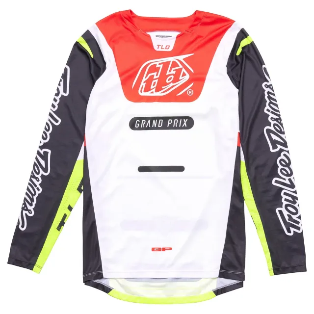 Troy Lee Designs GP Pro Jersey Blends maglia moto Bianco Rosso elasticizzata