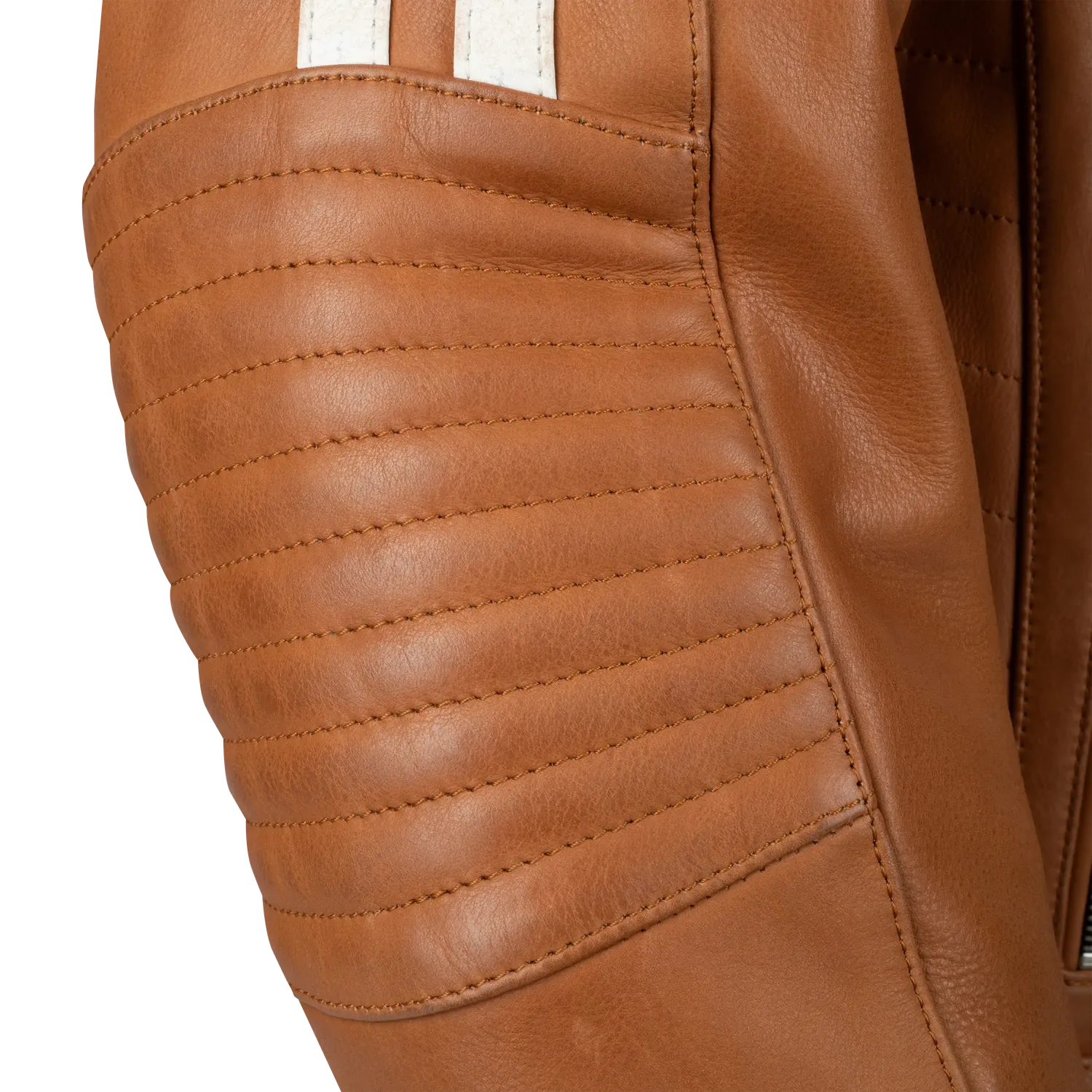 Segura Orion giubbotto pelle moto camel bianco
