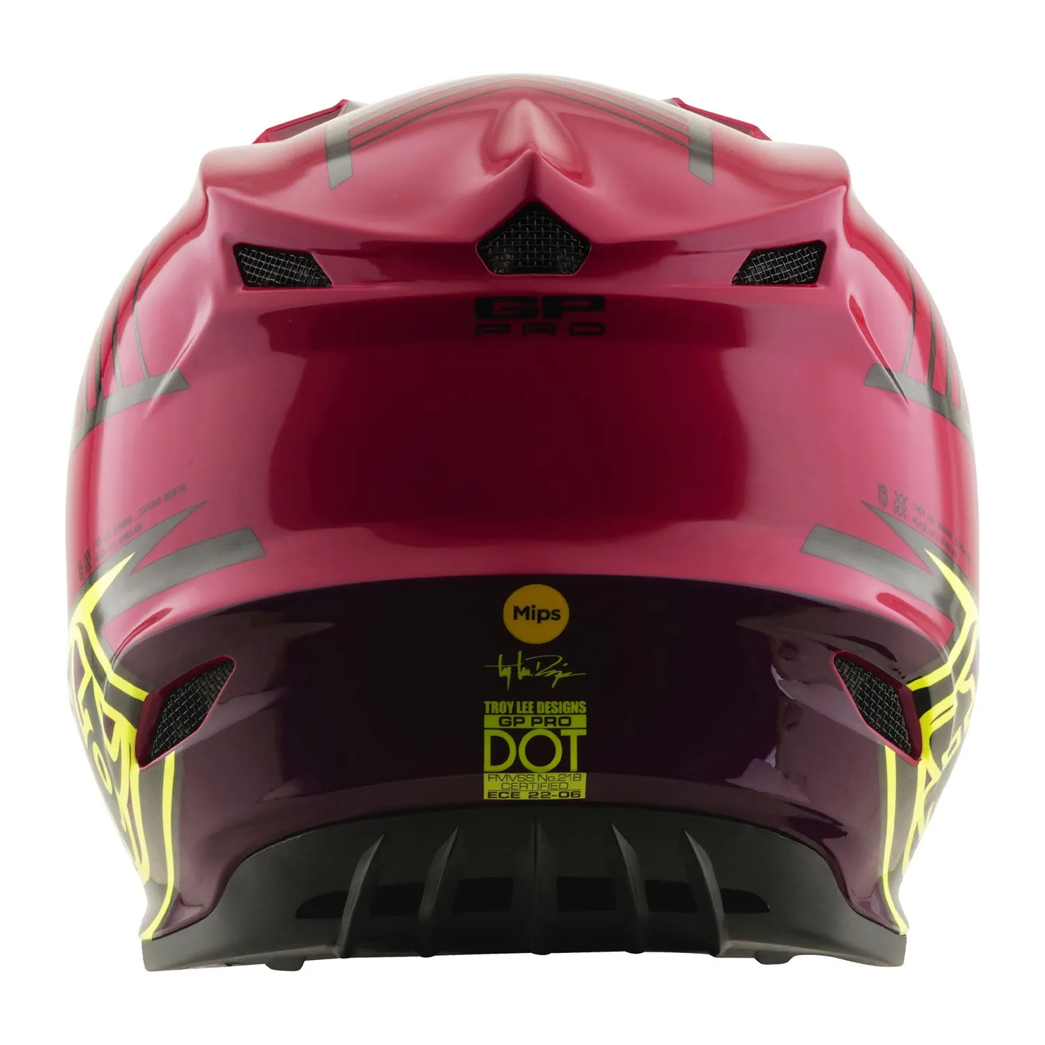 Troy Lee Designs GP Pro Segment casco cross bambino Fuchsia Mips