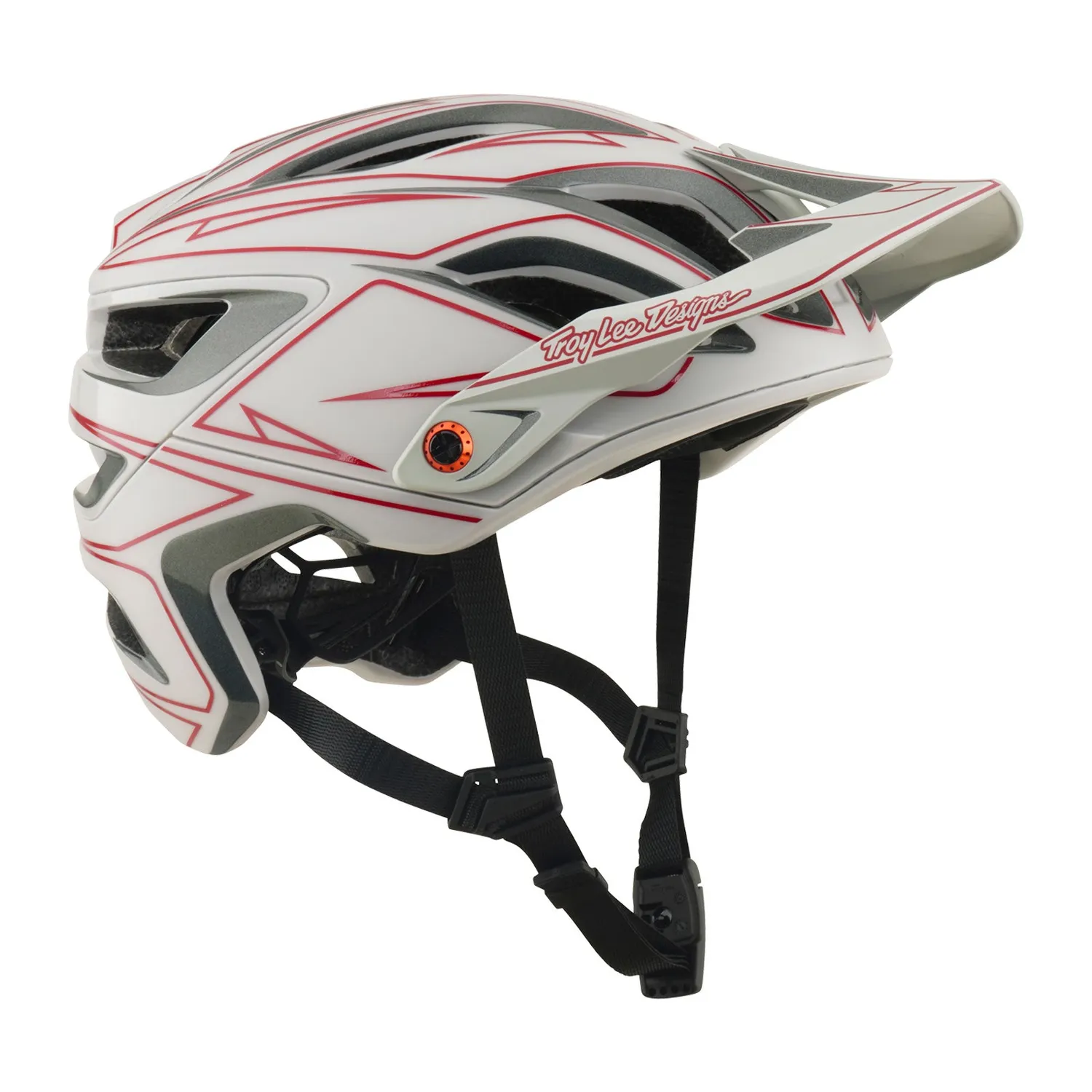 Troy Lee A3 Pinstripe casco bici grigio MIPS