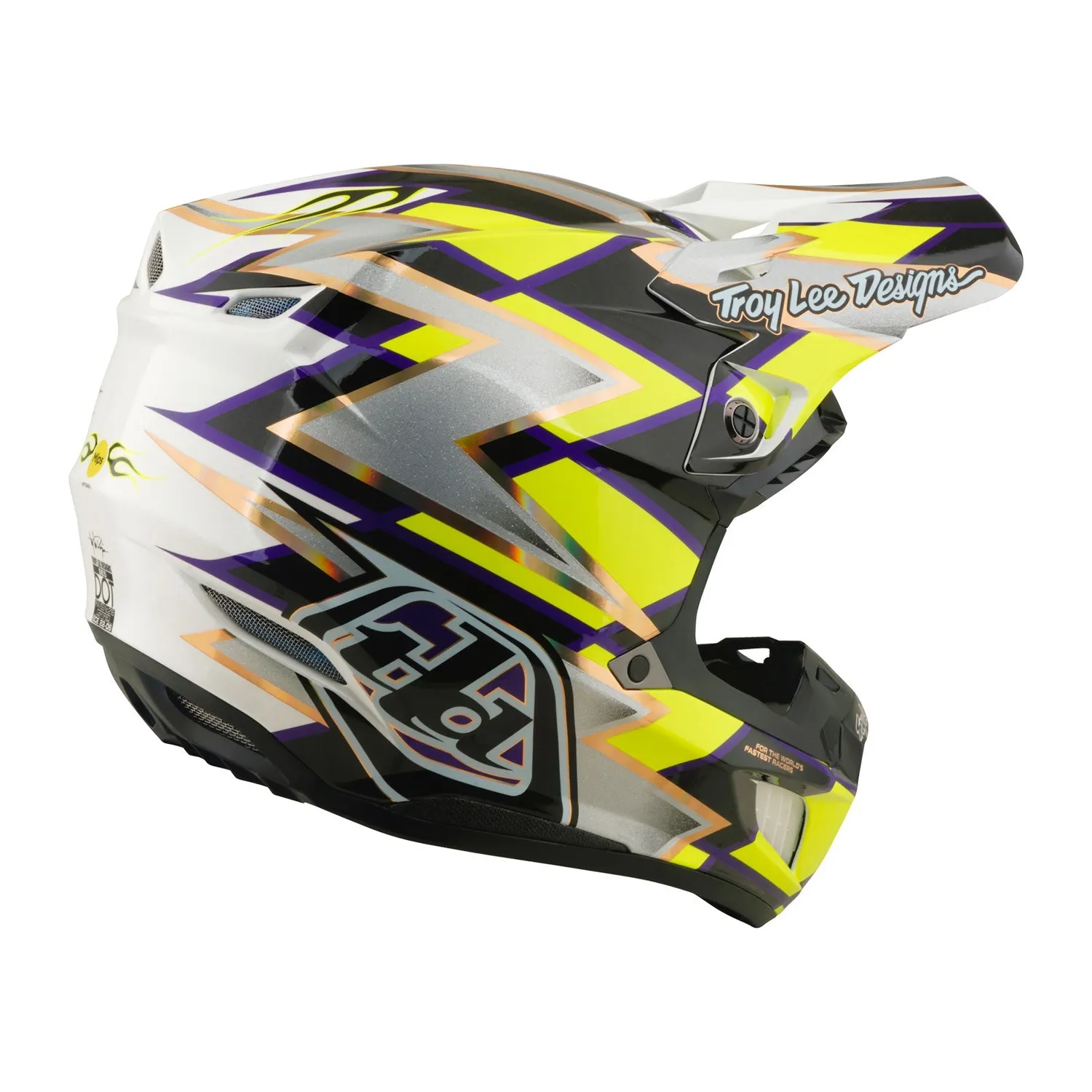 Troy Lee Designs SE5 Composite casco cross bianco nero MIPS