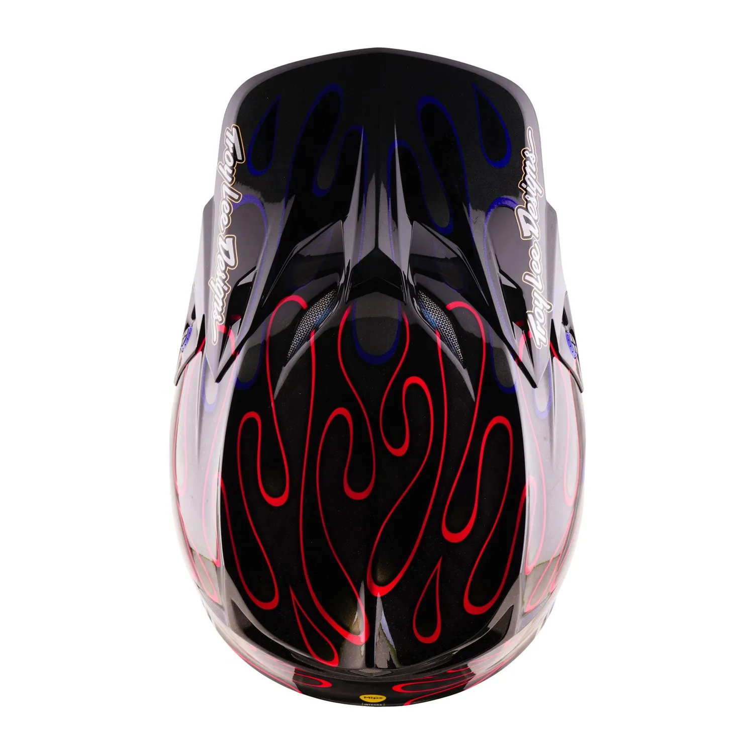 Troy Lee Designs SE5 Carbon Overspray casco moto nero magenta