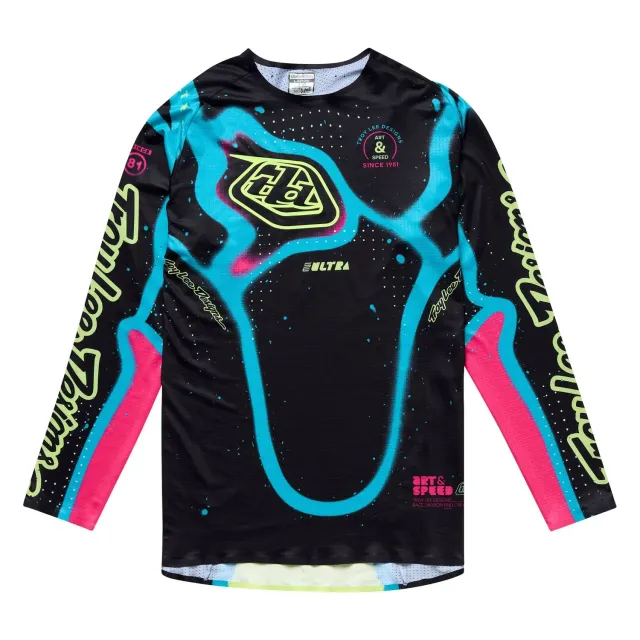 Troy Lee Designs SE Ultra maglia moto Black Yellow mesh