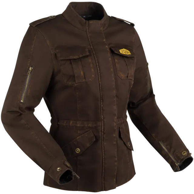 Segura Lady Tabata giacca moto marrone traspirante