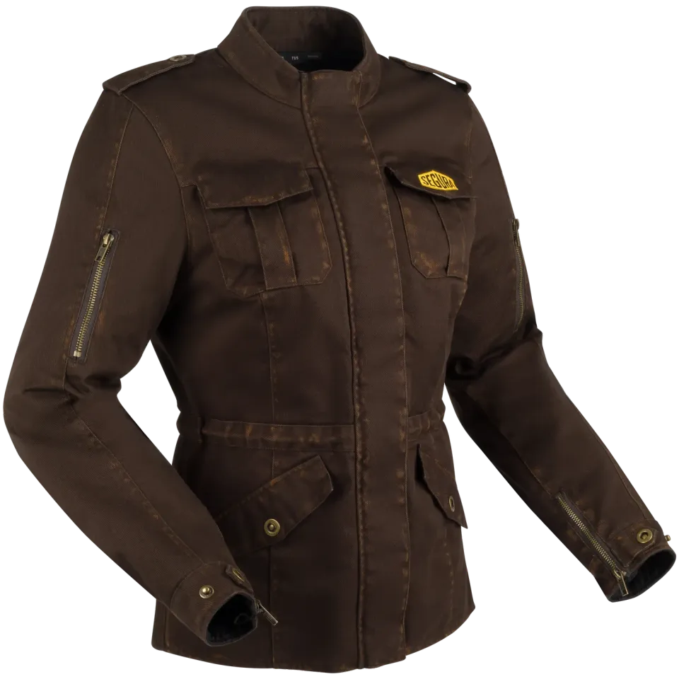 Segura Lady Tabata giacca moto marrone traspirante
