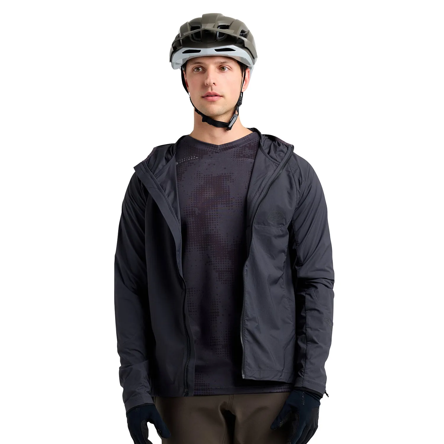 Troy Lee Designs Drift Windbreaker giacca bici Carbon antivento