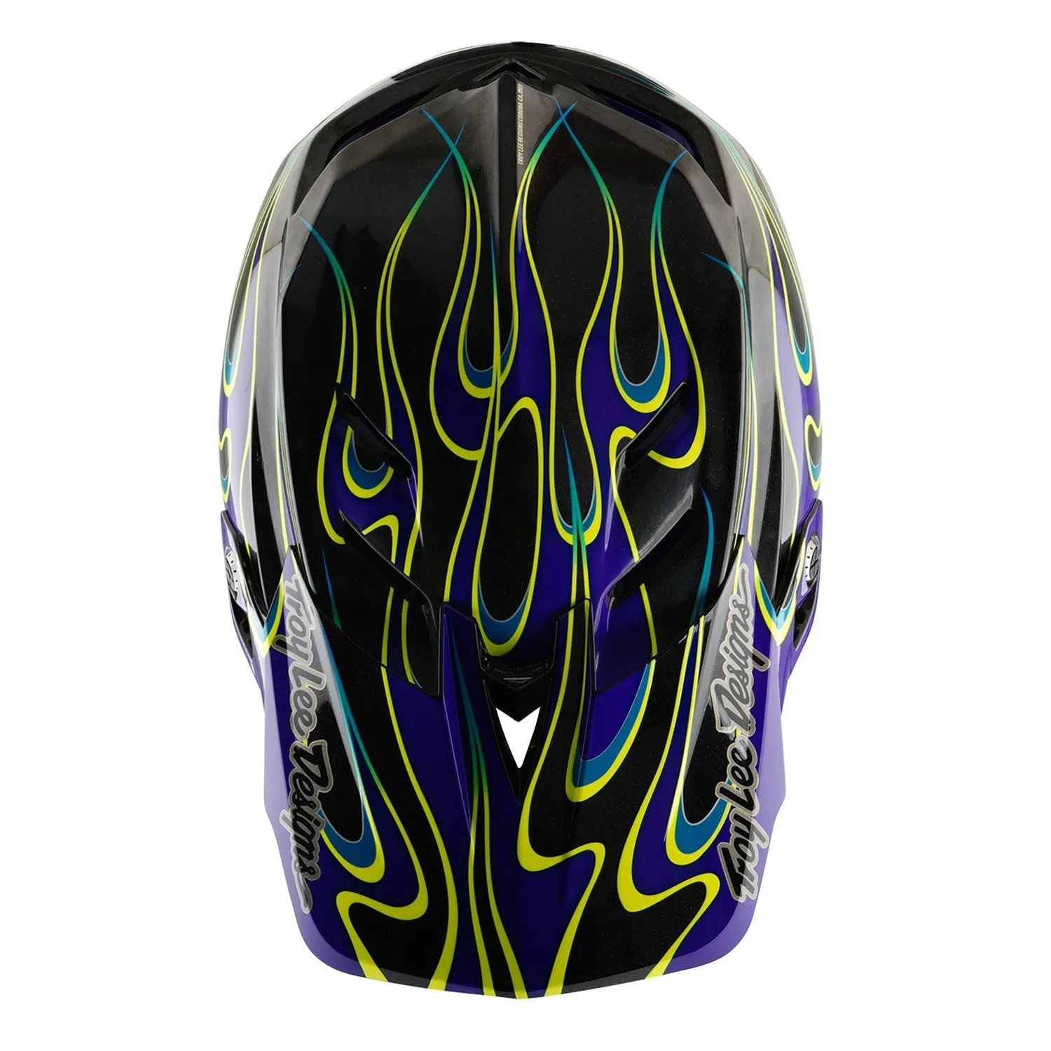 Troy Lee Designs D4 Carbon Torched casco bici nero viola