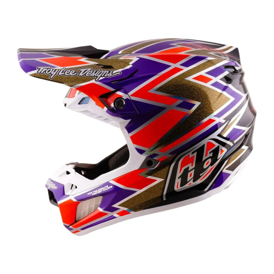 Troy Lee Designs SE5 Carbon casco moto Flush Violet