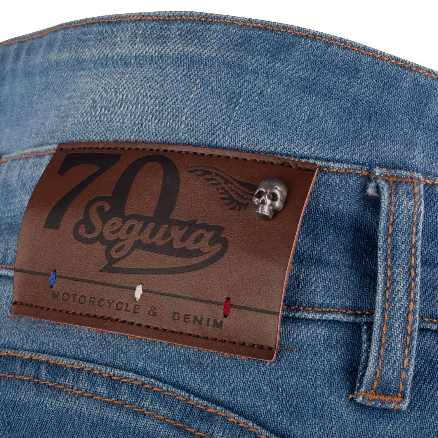 Segura Street Lady Rosco jeans moto donna blu stretch