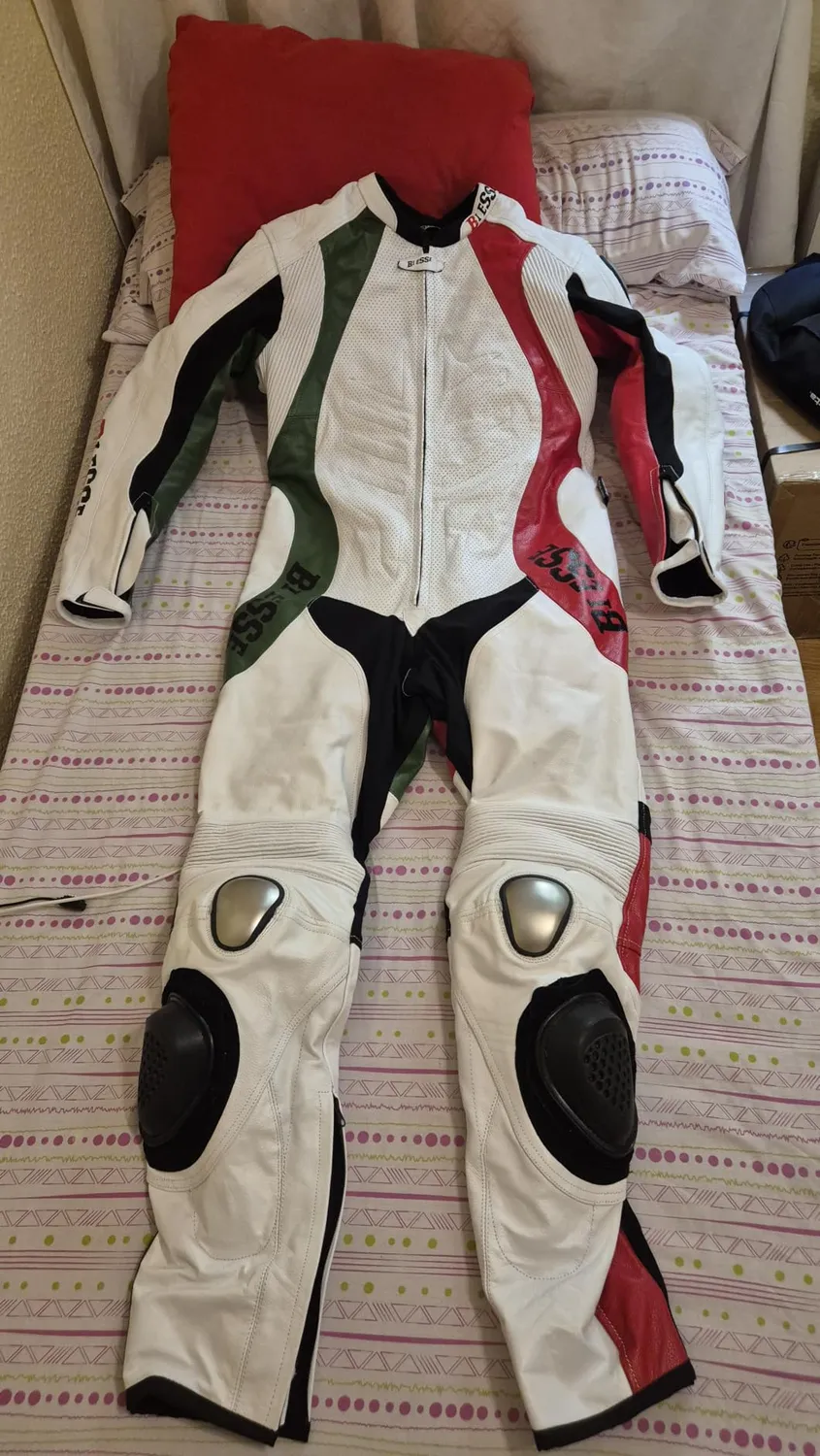 Bi Esse tuta moto pelle bovina intera taglia XL