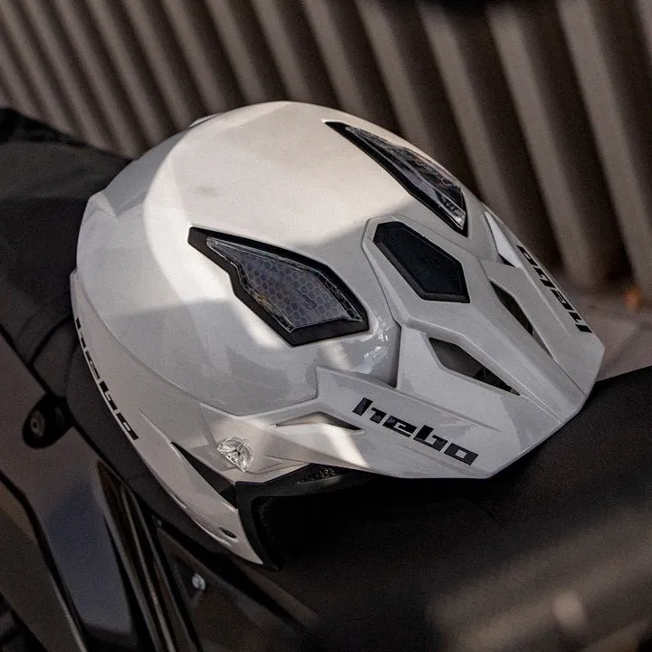 Hebo Zone 5 Monocolor casco trial bianco ECE 22-06