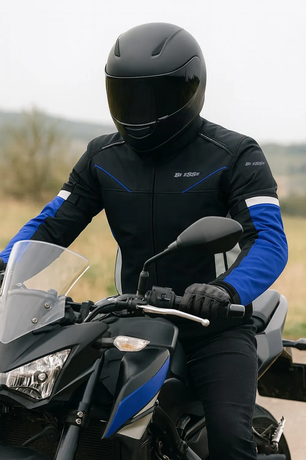 Bi Esse Giacca Moto Impermeabile 4 Stagioni XS con Protezioni