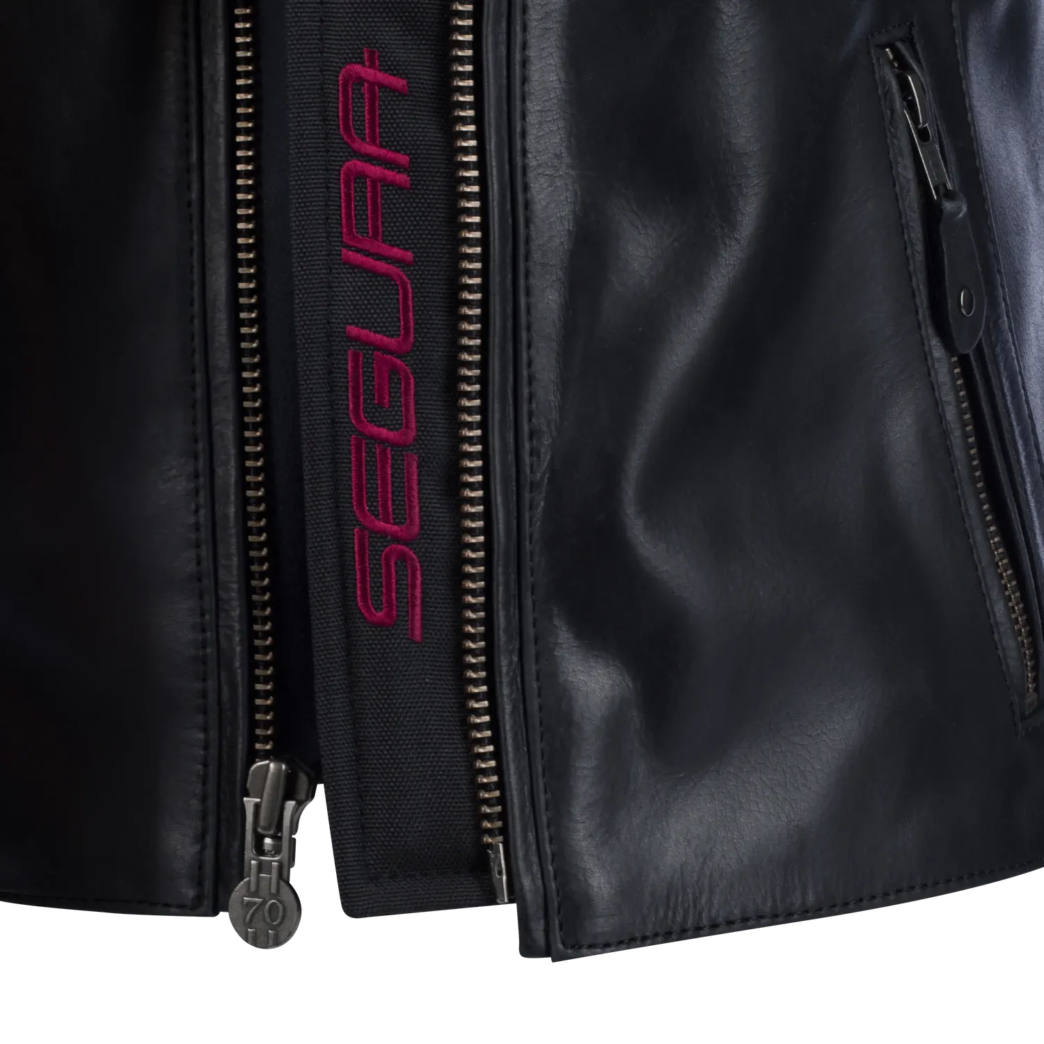 Segura Lady Devon giacca moto pelle donna nero bordeaux