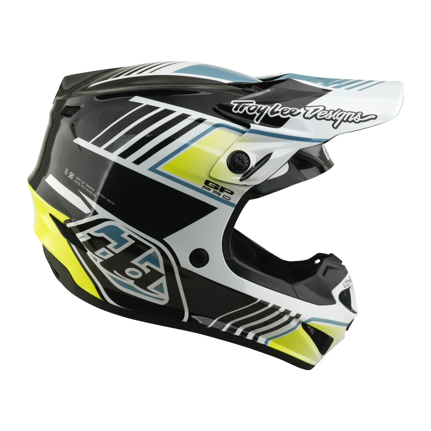 Troy Lee Designs GP Pro Youth casco moto grigio