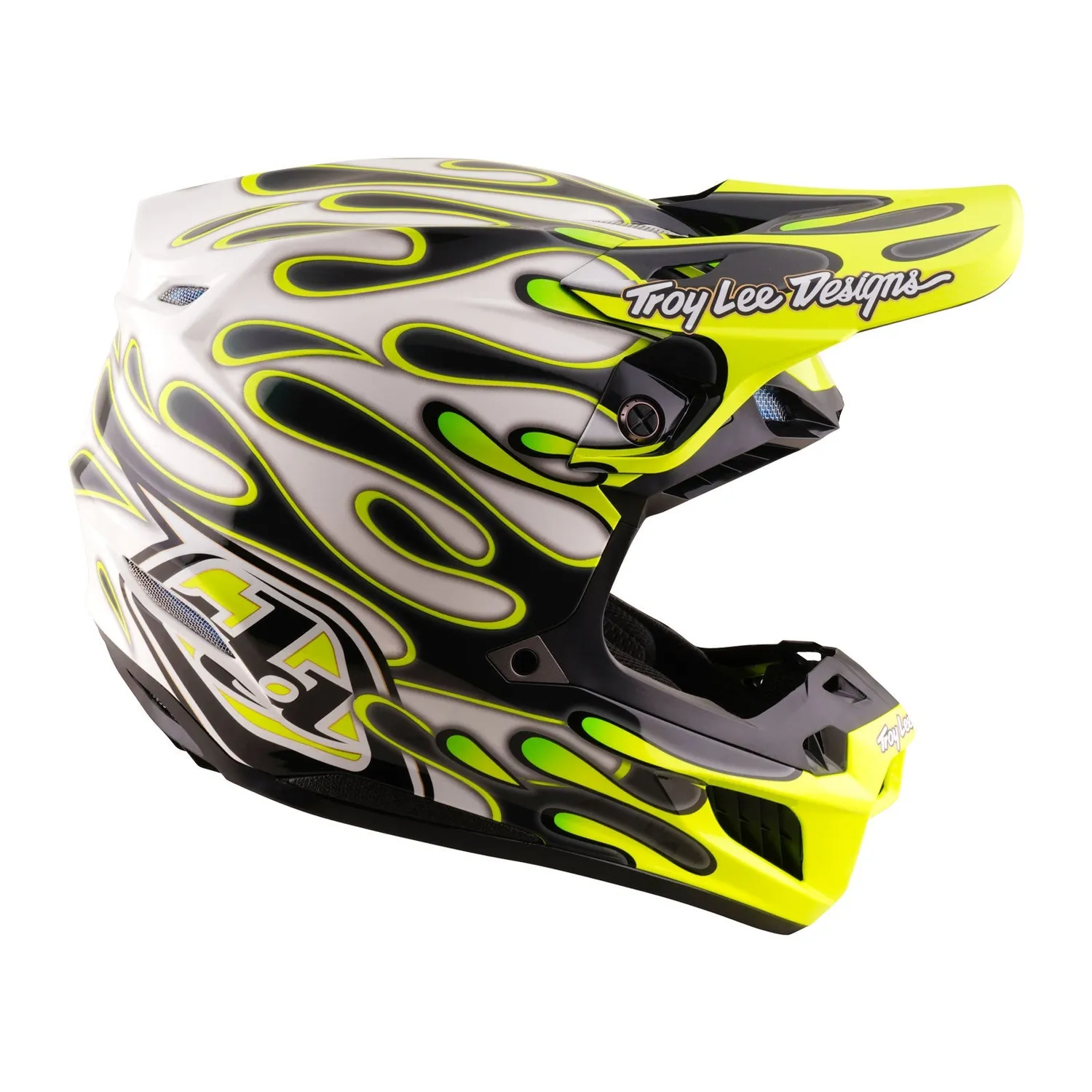 Troy Lee Designs SE5 Composite Casco Charcoal Yellow MIPS
