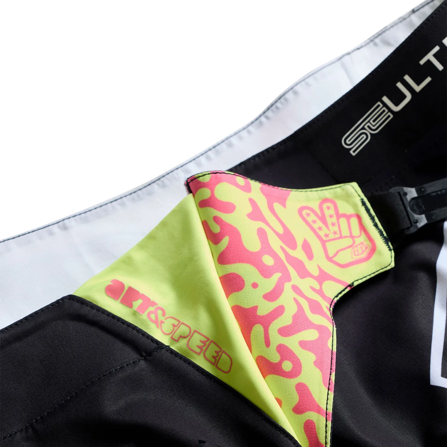 Troy Lee Designs SE Ultra Proton pantaloni moto neri stretch