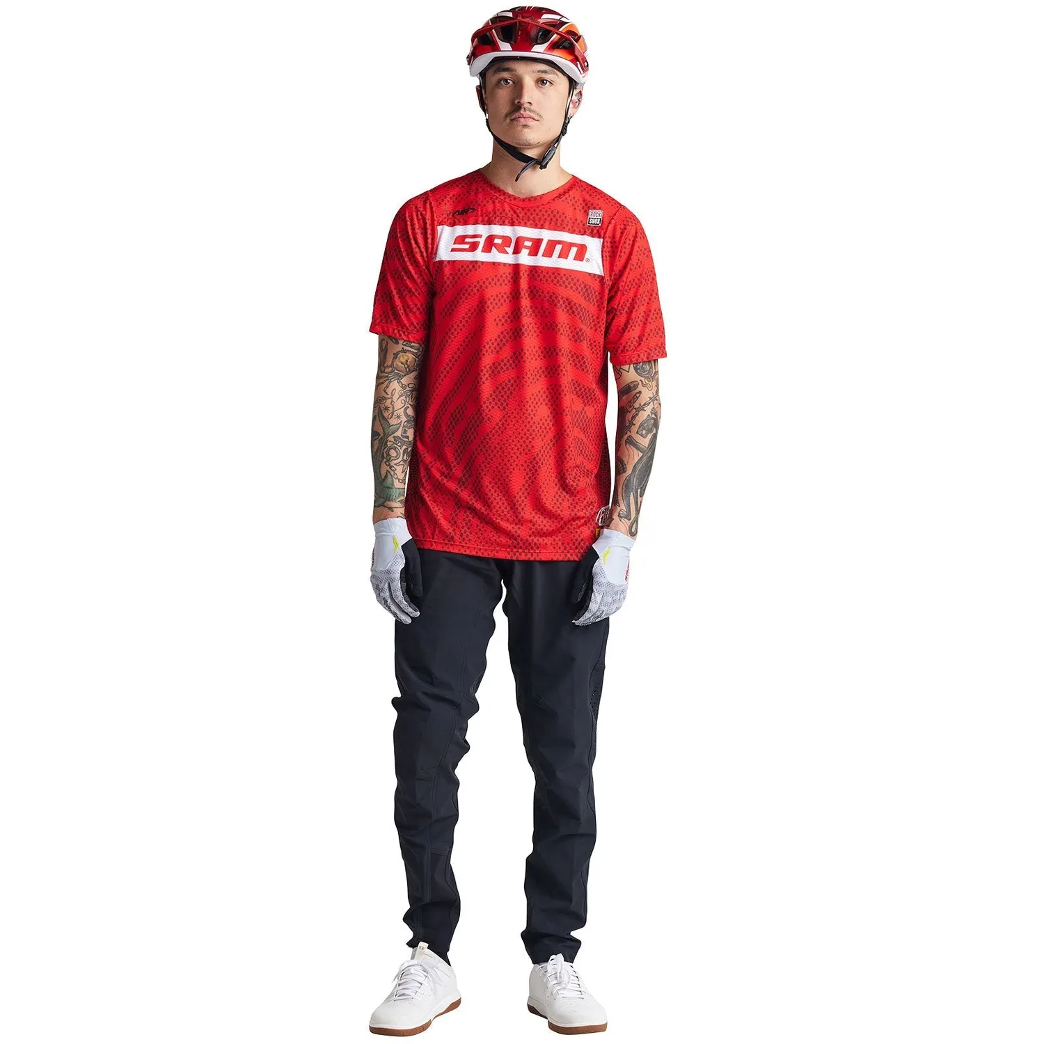 Troy Lee Designs Skyline Air maglia mtb rossa SRAM Roots