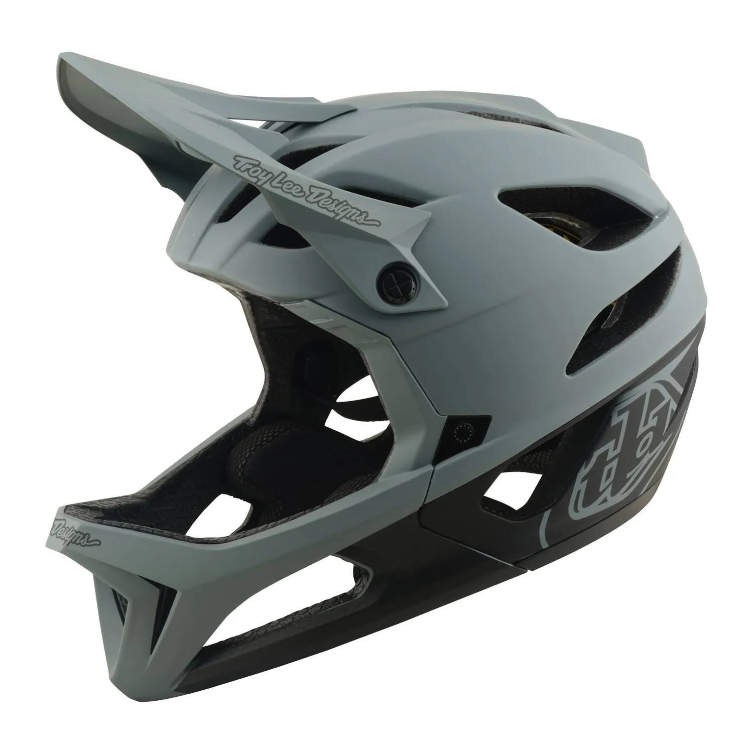 Troy Lee Designs Stage Drone casco full face grigio