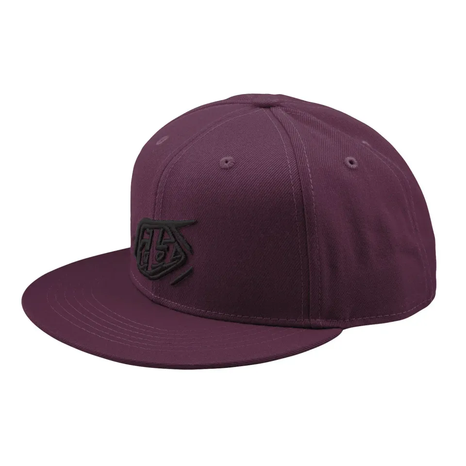 Troy Lee Designs Flat Bill Snapback cappellino sangria