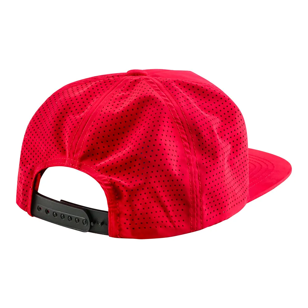 Troy Lee Designs Speed Patch Snapback Cappello Rosso Poppy
