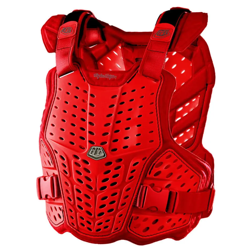 Troy Lee Designs Rockfight Solid Red pettorina moto bambino