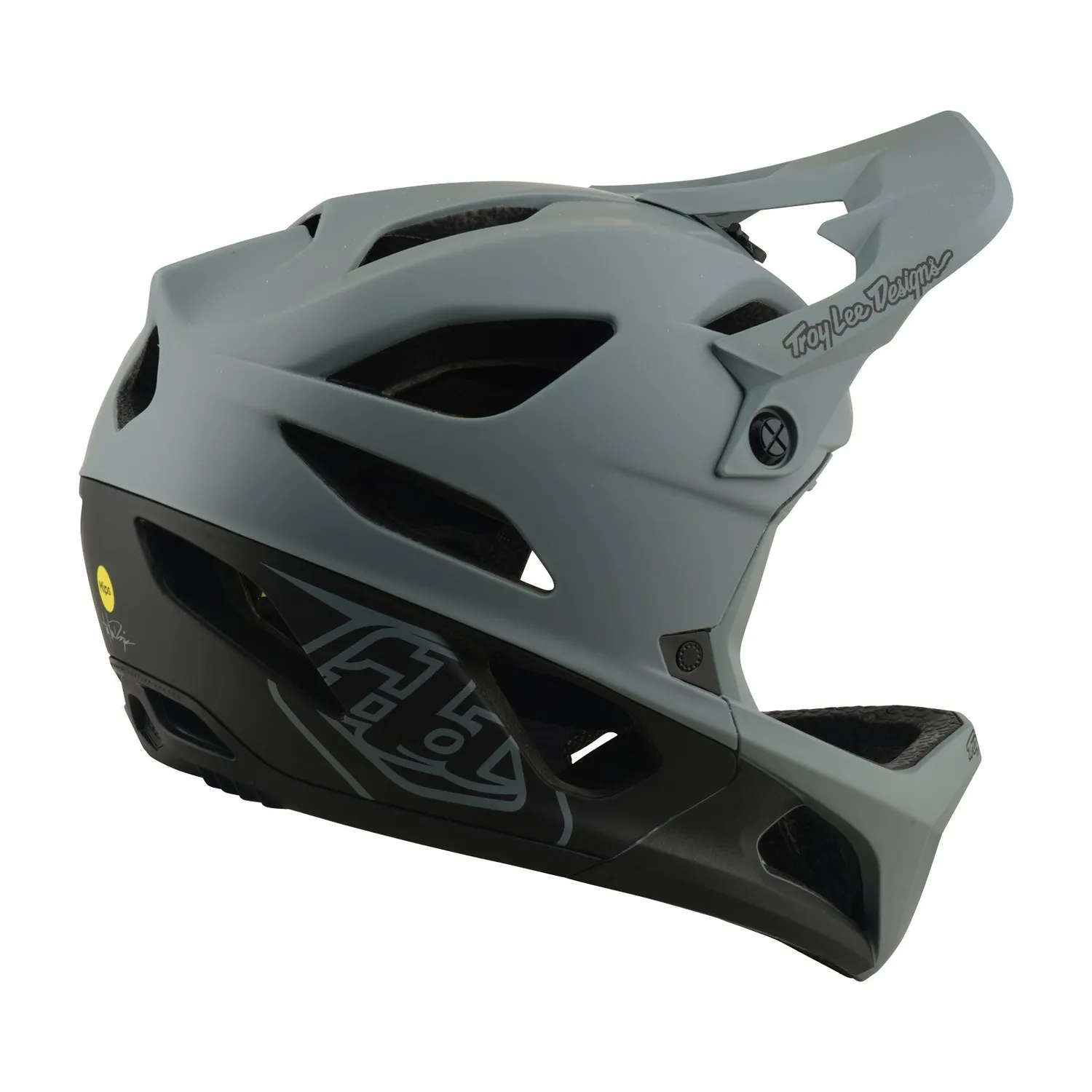 Troy Lee Designs Stage Drone casco full face grigio