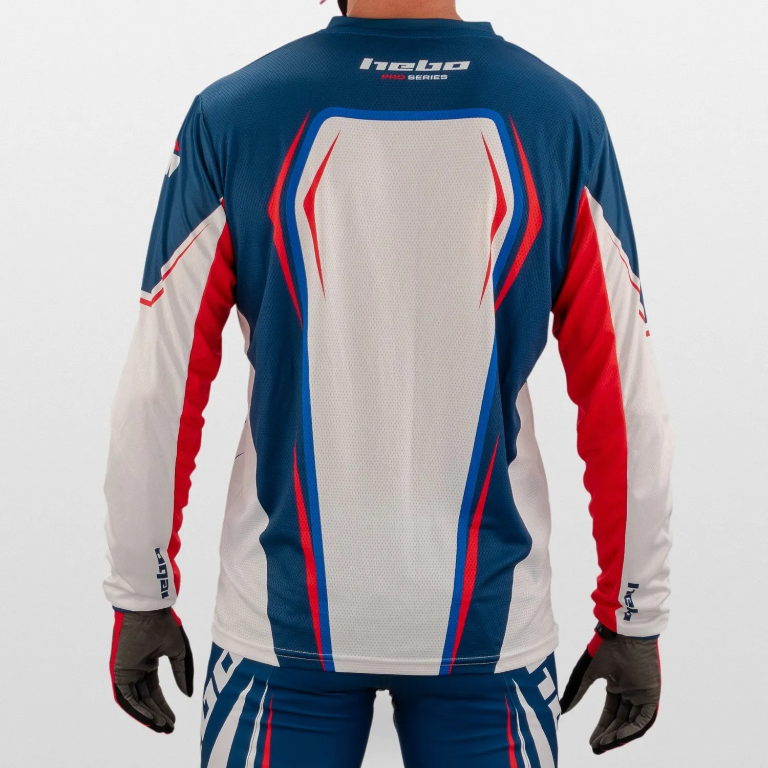 Hebo Pro Trial Classic HE2220B maglia trial bianca traspirante