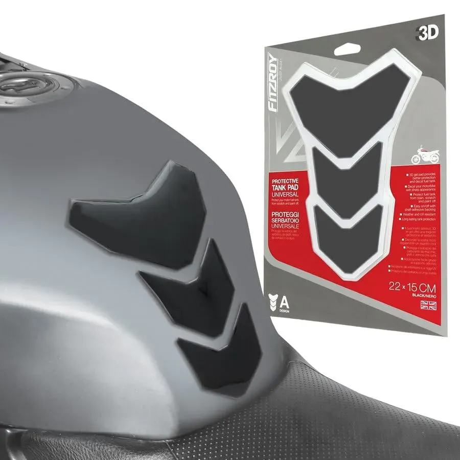 Fitzroy Proteggi Serbatoio Moto 3D Gel 22x15cm Antigraffio