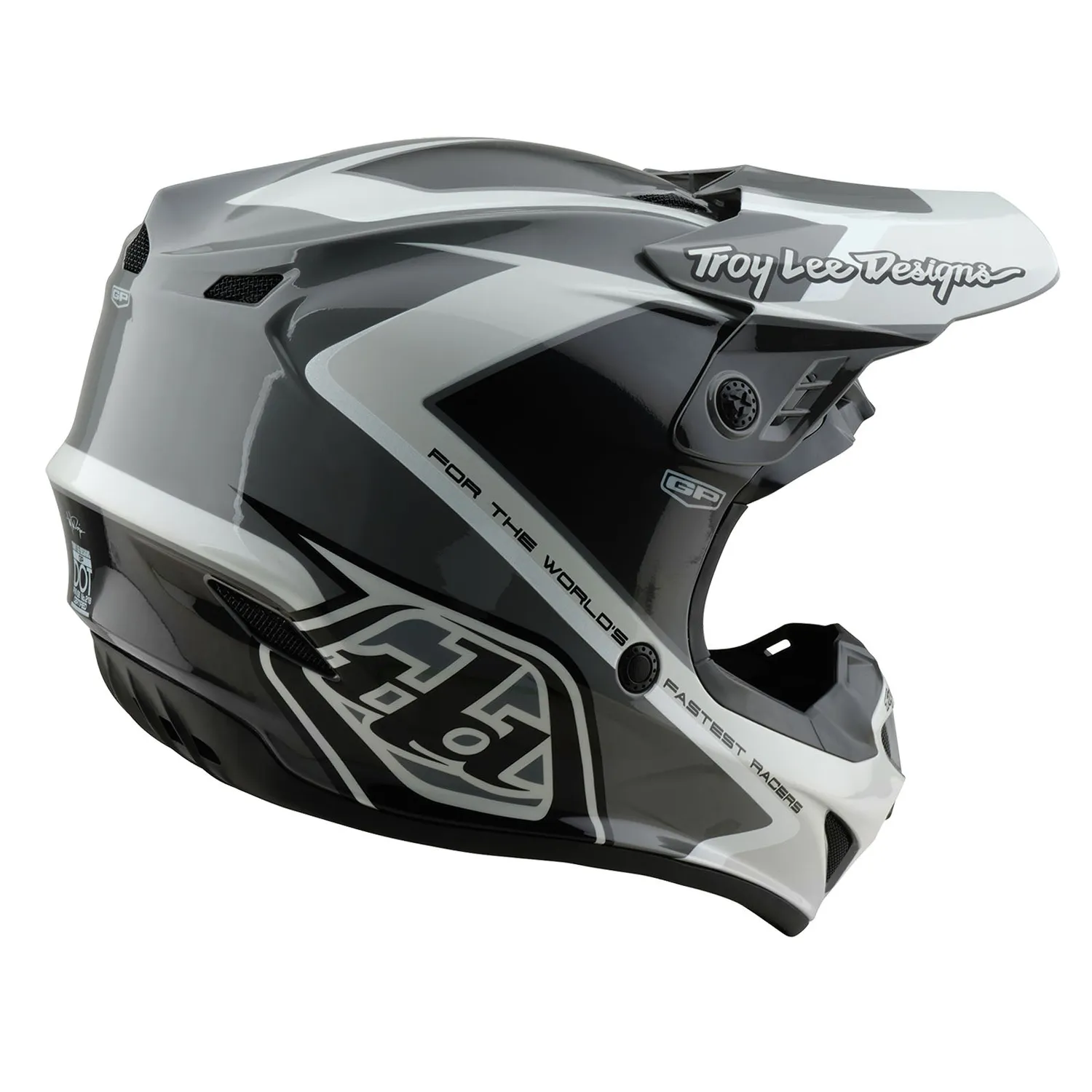 Troy Lee Designs GP Shutter casco moto Grey