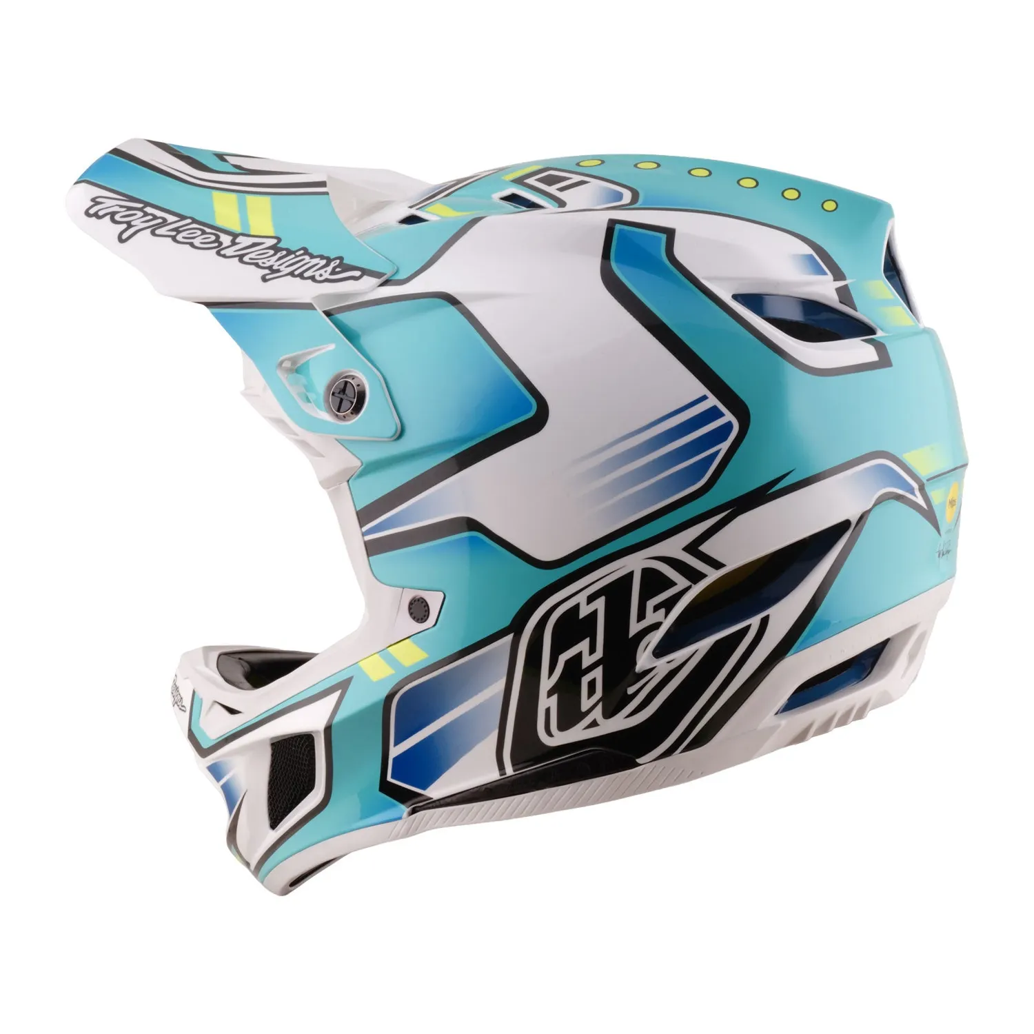 Troy Lee Designs D4 Composite Crest casco mtb teal MIPS