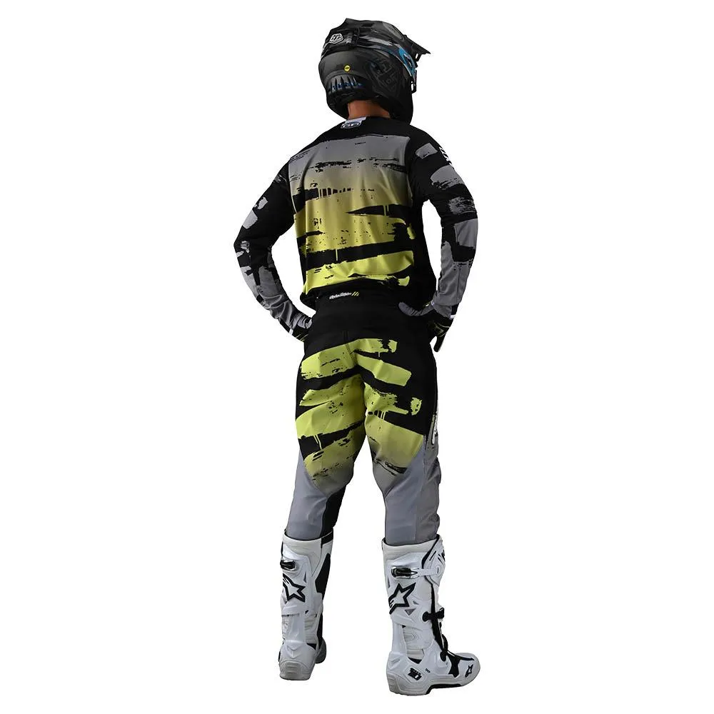 Troy Lee Designs GP Brushed pantaloni moto nero verde 32