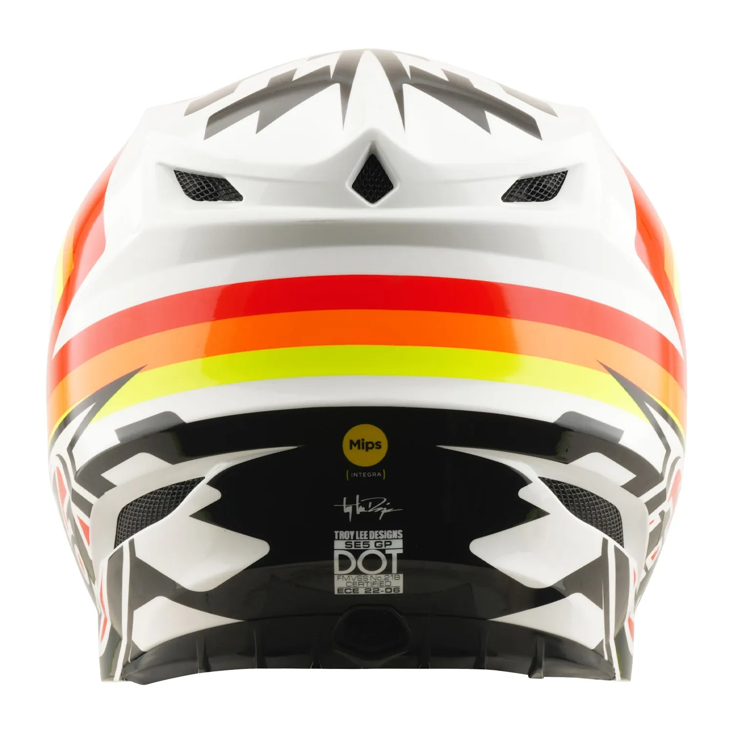 Troy Lee Designs SE5 MIPS casco moto arancio policarbonato