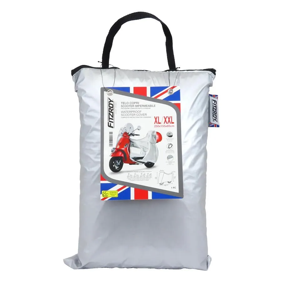 Fitzroy Telo Copri Scooter Impermeabile XL/XXL 250x155x85cm Anti-UV