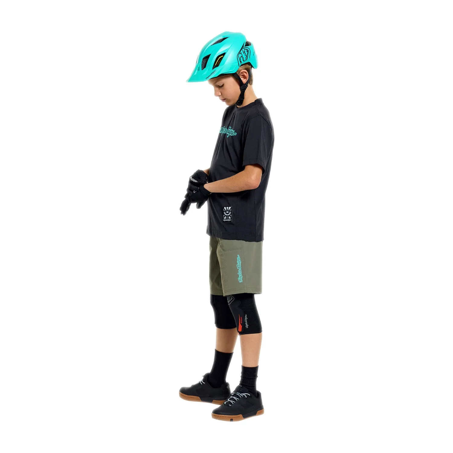 Troy Lee Designs Skyline Ride maglia MTB bimbo nera DriRelease