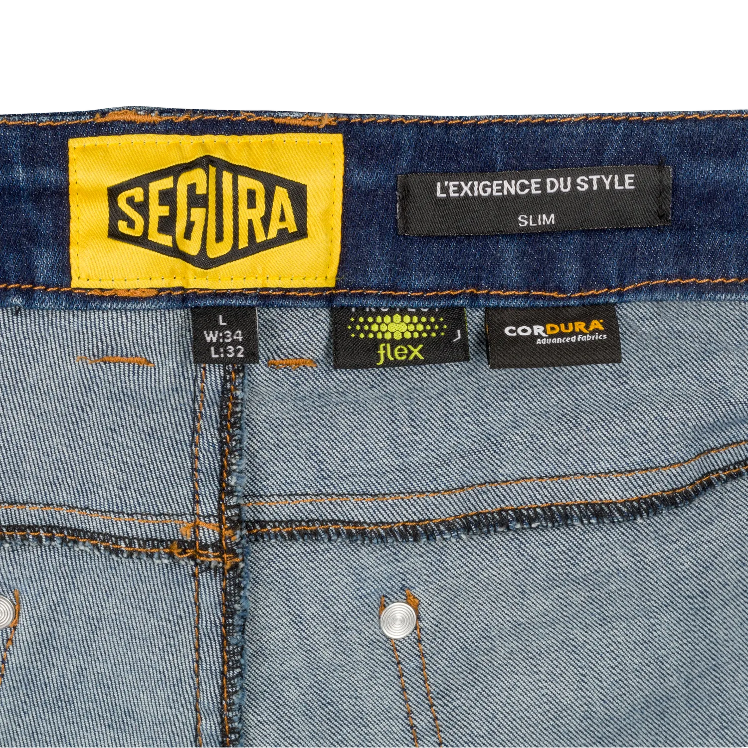 Segura Hunky jeans moto uomo blu cordura stretch protezioni CE