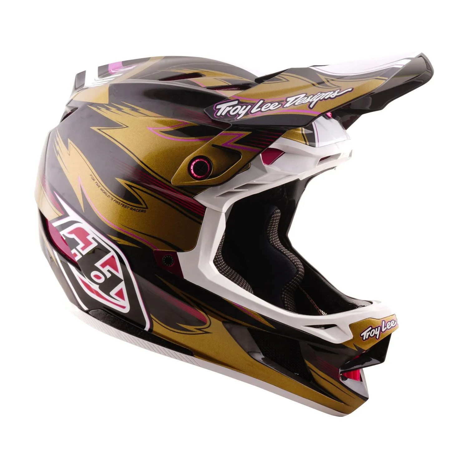 Troy Lee Designs D4 Carbon casco bici Cyclops Gold