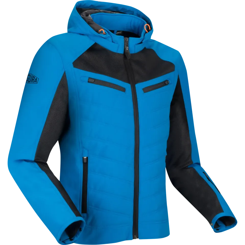 Segura Natcho Vented giacca moto Blu-Arancio ventilata