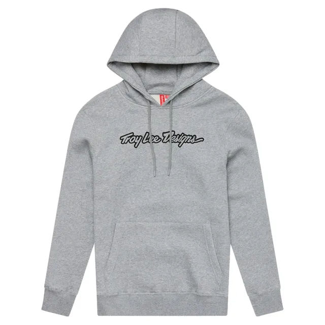 Troy Lee Designs Signature felpa cappuccio grigia uomo