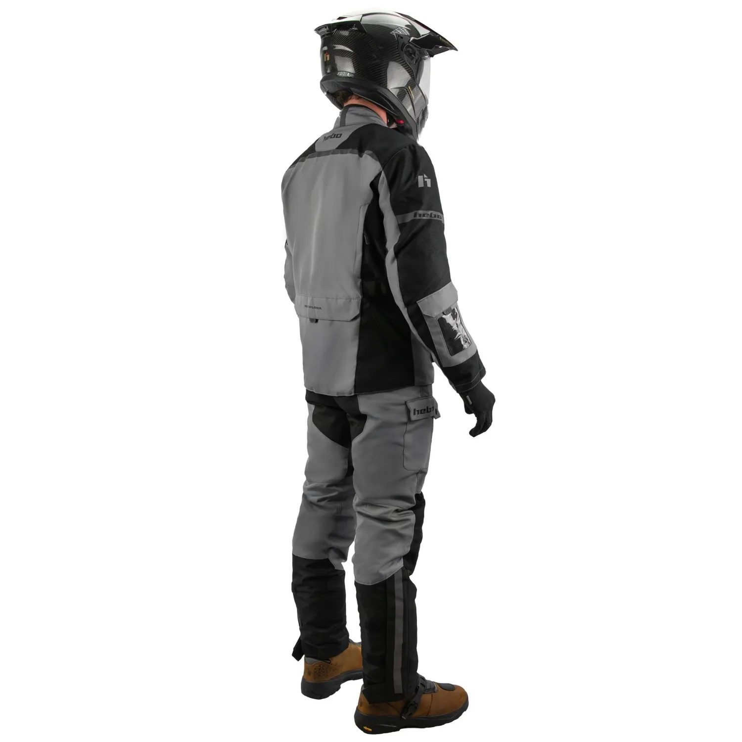 Hebo DS Explorer HE4741G giacca moto grigia impermeabile