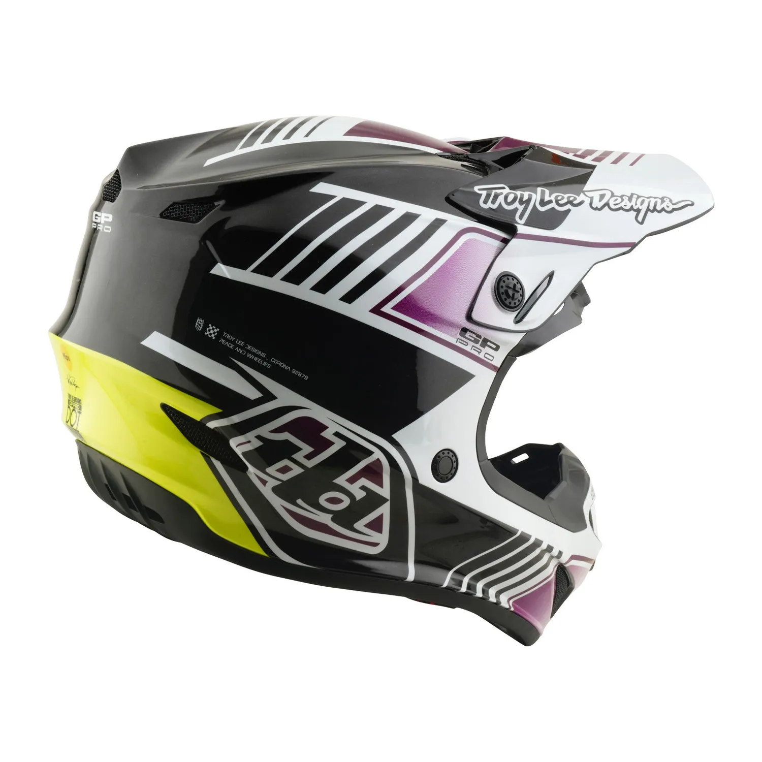 Troy Lee Designs GP Pro Segment casco moto nero MIPS leggero