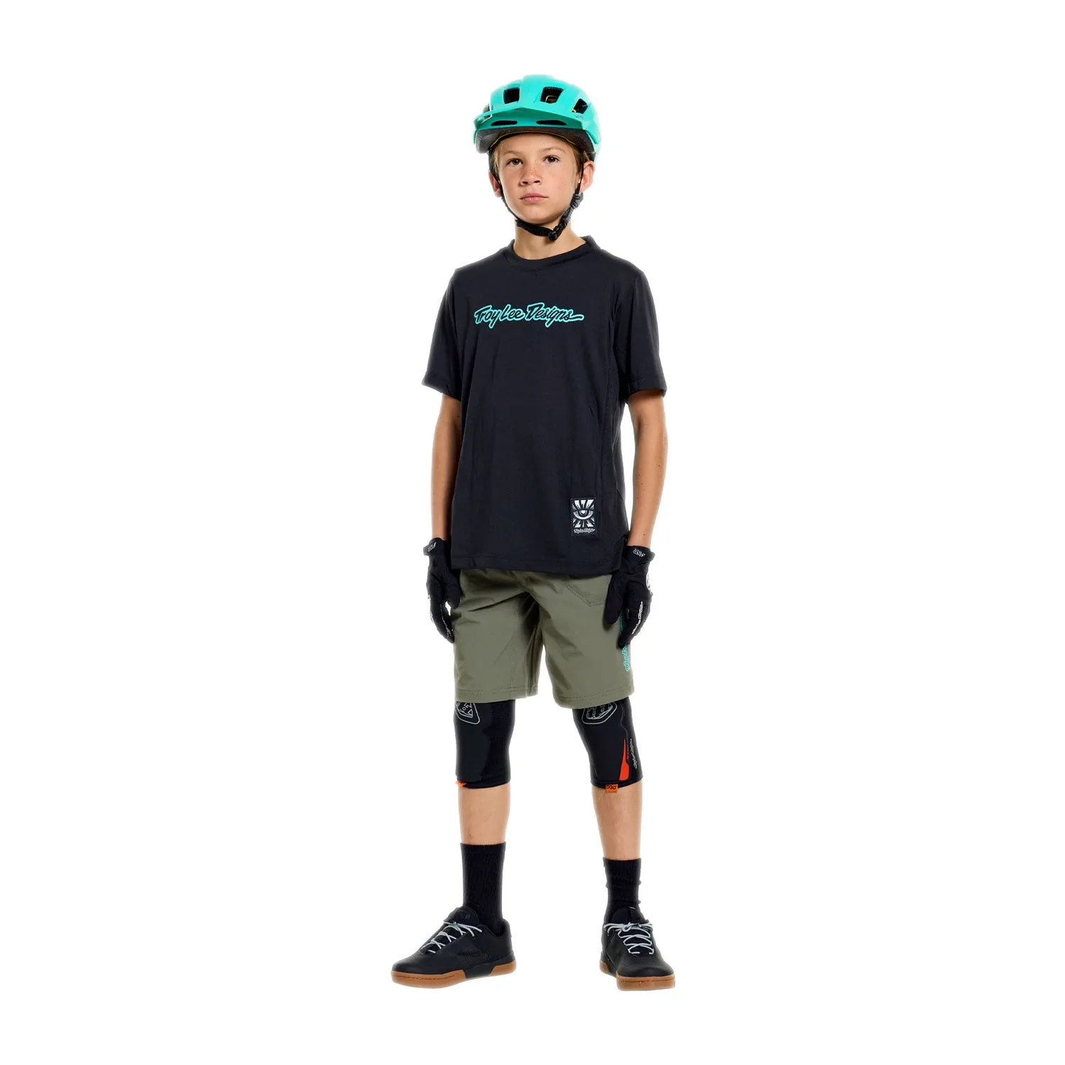 Troy Lee Designs Skyline Ride maglia MTB bimbo nera DriRelease